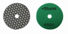 9012-D100-800 Алмазный гибкий шлифовальный круг, 100 мм, P800, сухое шлиф., 1 шт. Sturm!