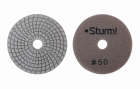 9012-W100-50 Алмазный гибкий шлифовальный круг, 100 мм, P50, мокрое шлиф., 1 шт. Sturm!